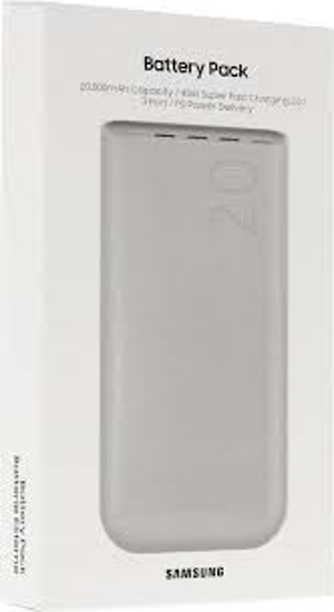 Image sur Batterie externe Samsung Galaxy officielle 20 000 mAh, charge ultra-rapide 45 W (avec câble de données USB-C vers USB-C)